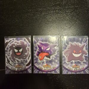 Pokemon TOPPS 2000 TV - GENGAR EVOLUTION LINE (Vintage)